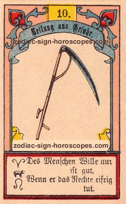 The scythe, monthly Scorpio horoscope August