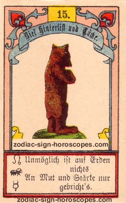 The bear, single love horoscope scorpio