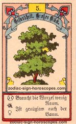 The tree antique Lenormand Tarot