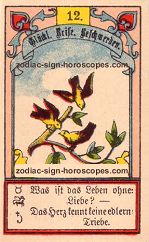 The birds antique Lenormand Tarot